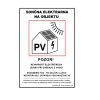 Nalepka Sončna elektrarna na objektu